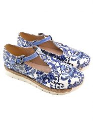 Goby Skórzane baleriny w kolorze niebieskim rozmiar: 38. Niebieskie baleriny Goby, bez wzorów, bez obcasa. Za 217.99 zł.