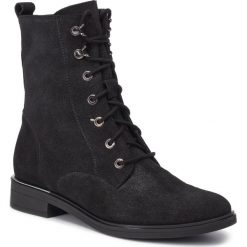 Botki ANN MEX - 0534 01BR Czarny. Czarne botki Ann Mex, bez wzorów, ze skóry, bez obcasa, na obcasie, bez zapięcia. Za 379.00 zł.