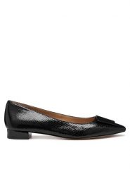 Geox Baleriny D Giselda15 D56YUA 0KYHH C9999 Czarny. Czarne baleriny Geox, bez wzorów, ze skóry, bez obcasa. Za 549.99 zł.