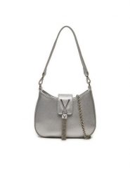 Valentino Torebka Divina VBS1R417G Srebrny. Szare torebki klasyczne Valentino, bez wzorów, ze skóry, bez dodatków. Za 239.99 zł.