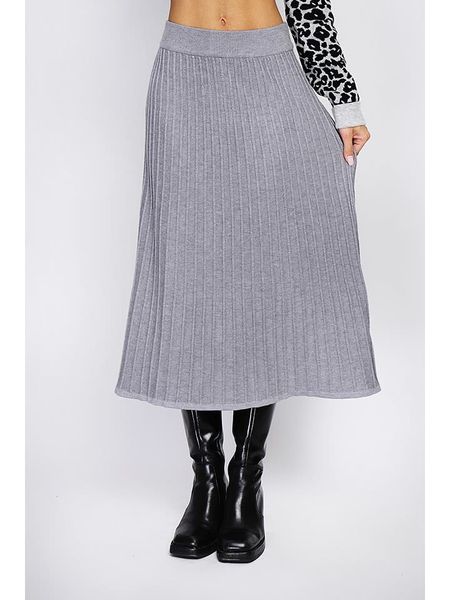 ASSUILI Kaszmirowa spódnica w kolorze szarym rozmiar: 40. Szare spódnice Assuili, bez wzorów, z kaszmiru, klasyczne, midi. Za 148.61 zł.