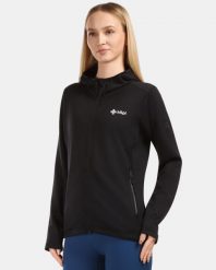 Damska bluza funkcyjna Kilpi SEVELEN-W. Czarne bluzy Kilpi, bez wzorów, z kapturem. Za 473.69 zł.