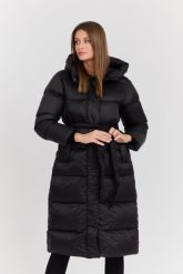 HETREGO Czarny damski puchowy płaszcz Karen Woman Quilted Coat, Rozmiar 40 EU - 44 IT. Brązowe płaszcze HETREGO, bez wzorów, z poliamidu, bez kaptura. W wyprzedaży za 1,369.99 zł.