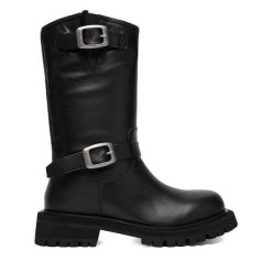 Botki G-Star. Czarne botki G-Star, bez wzorów, bez obcasa, na płaskiej podeszwie, bez zapięcia. Za 463.99 zł.