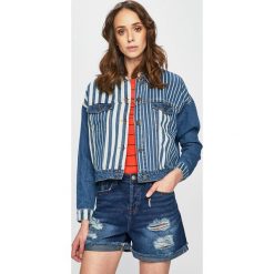 Noisy May - Kurtka. Niebieskie kurtki Noisy may, l, bez wzorów, z bawełny, bez kaptura. W wyprzedaży za 119.90 zł.