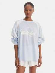 Adidas Bluzka House Of Tiro JY7639 Błękitny Loose Fit. Niebieskie bluzki Adidas, xl, bez wzorów, z syntetyku, bez kołnierzyka, bez ramiączek. Za 219.99 zł.