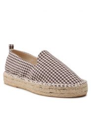Jenny Fairy Espadryle HZF081-01ECO Brązowy. Brązowe espadryle Jenny Fairy, bez wzorów, z materiału, bez obcasa, bez zapięcia. Za 90.99 zł.