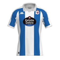 Koszulka domowa Deportivo La Corogne 2024/25. Białe bluzki Kappa, bez wzorów, sportowe, bez kołnierzyka, bez ramiączek. Za 361.50 zł.