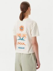 Quiksilver T-Shirt EQWZT03181 Beżowy. Brązowe t-shirty Quiksilver, l, bez wzorów, z bawełny, bez kołnierzyka, bez ramiączek. Za 79.99 zł.