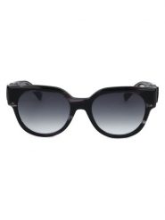 Longchamp Damskie okulary przeciwsłoneczne w kolorze czarno-granatowym rozmiar: 53. Czarne okulary przeciwsłoneczne Longchamp, bez wzorów, z tworzywa sztucznego. Za 289.95 zł.