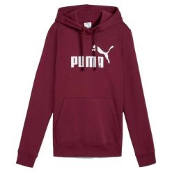 Bluza Puma Ess No. 1 Logo Hoodie Fl (S) Damskie. Czerwone bluzy Puma, s, bez wzorów, z bawełny, bez kaptura. Za 168.99 zł.