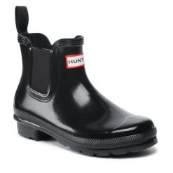 Kalosze Hunter. Czarne kalosze Hunter, bez wzorów. Za 219.99 zł.