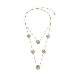 Naszyjnik Guess. Żółte kolczyki Guess, złote. Za 709.99 zł.