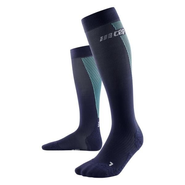 Skarpety kompresyjne damskie sportowe CEP Ultralight wysokie. Niebieskie skarpety CEP, bez wzorów. Za 199.00 zł.