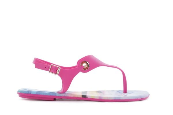 Sandały Dijean 261 985 Violet Coast, Róż, Guma - 40. Czerwone sandały Dijean, bez wzorów, z gumy, klasyczne, bez obcasa, bez zapięcia. W wyprzedaży za 17.10 zł.