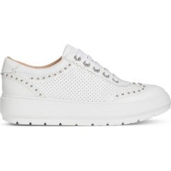 Geox - Buty. Białe obuwie sportowe Geox, z gumy, bez zapięcia. W wyprzedaży za 349.90 zł.