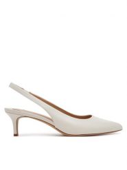 LAUREN RALPH LAUREN Sandały Lolah II 802945730001 Biały. Białe sandały Lauren Ralph Lauren, bez wzorów, ze skóry, bez obcasa, na szpilce, bez zapięcia. Za 559.99 zł.