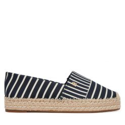 Espadryle Tommy Hilfiger. Niebieskie espadryle TOMMY HILFIGER, bez wzorów, bez obcasa, bez zapięcia. Za 359.99 zł.