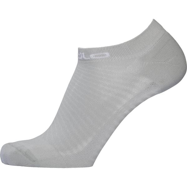 Skarpetki do biegania dla dorosłych Odlo Ceramicool INVISIBLE. Szare skarpety Odlo, bez wzorów, z dzianiny. Za 69.99 zł.