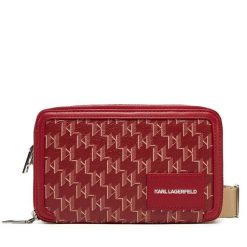 Torebka KARL LAGERFELD. Czerwone listonoszki KARL LAGERFELD, bez wzorów, bez dodatków. Za 489.99 zł.