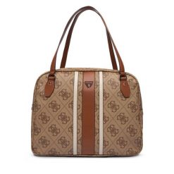 Torba weekendowa Guess. Brązowe torby podróżne Guess, z aplikacjami. Za 639.99 zł.