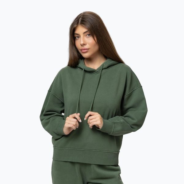 Bluza damska Pitbull Lovia Hooded. Zielone bluzy PITBULL, l, bez wzorów, z bawełny, bez kaptura. Za 179.99 zł.