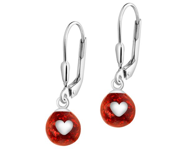 Kolczyki srebrne z emalią - bombki. Szare kolczyki Apart, srebrne. Za 139.00 zł.