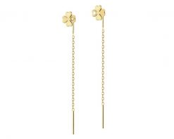 Kolczyki srebrne - pozłacane. Szare kolczyki Apart, pozłacane. Za 129.00 zł.