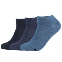 Skarpetki sportowe dla dorosłych 3PPK Men Sneaker Socks. Niebieskie skarpety Skechers, bez wzorów. Za 34.99 zł.