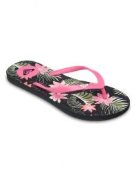 Sandały dla Kobiety BY THE SEA Czarny. Czarne sandały Roxy, bez wzorów, z gumy, bez obcasa, bez zapięcia. Za 74.99 zł.