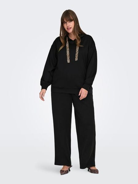 ONLY Bluza w kolorze czarnym rozmiar: M-46/48. Czarne bluzy Only, m, bez wzorów, z kapturem. Za 109.95 zł.