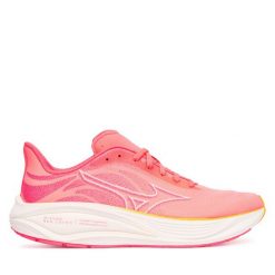 Buty do biegania Mizuno. Czerwone obuwie sportowe Mizuno, bez zapięcia, do biegania. Za 529.99 zł.