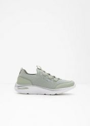 Wygodne sneakersy Kangaroos, wsuwane, z pianką memory. Zielone obuwie sportowe bonprix, bez zapięcia. Za 199.99 zł.