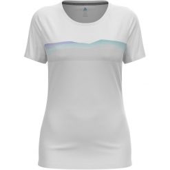 Koszulka z krótkim rękawem damska ODLO F-Dry Ridgeline T-Shirt Crew Neck. Białe bluzki Odlo, l, bez wzorów, bez kołnierzyka, bez ramiączek. Za 259.99 zł.