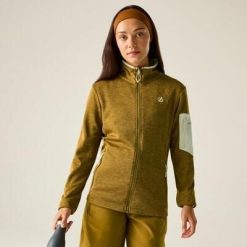 Damska bluza polarowa Torrek II z zamkiem błyskawicznym. Brązowe bluzy Dare 2b, bez wzorów, z dzianiny, bez kaptura. W wyprzedaży za 229.99 zł.