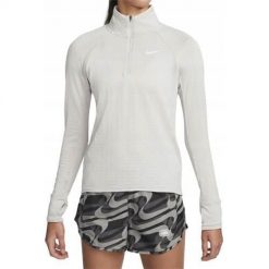 Bluza treningowa damska Nike Therma-FIT. Brązowe bluzy Nike, bez wzorów, bez kaptura. Za 271.00 zł.