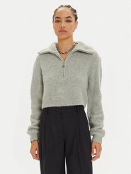 Patrizia Pepe Sweter 2K0298 K222 Szary Relaxed Fit. Szare swetry Patrizia Pepe, bez wzorów, z wełny, bez ramiączek. Za 539.99 zł.