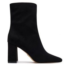 Botki Aldo. Czarne botki Aldo, bez wzorów, bez obcasa, na słupku, bez zapięcia. Za 509.99 zł.