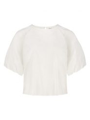 Sublevel Bluzka w kolorze kremowym rozmiar: M. Brązowe bluzki Sublevel, m, bez wzorów, bez kołnierzyka, bez ramiączek. Za 82.99 zł.