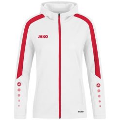Damska bluza dresowa z kapturem Jako Power. Białe bluzy sportowe JAKO, bez wzorów, z dresówki, z kapturem. Za 350.00 zł.