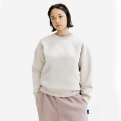 Bluza okrągły dekolt damska Elementals. Brązowe bluzy DECATHLON, s, bez wzorów, z bawełny, bez kaptura. Za 149.99 zł.