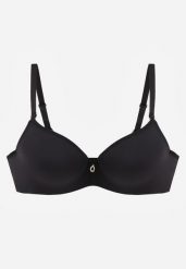 Czarny Gładki Biustonosz Push Up z Aplikacją z Cyrkoniami Murita. Czarne biustonosze Born2be, z aplikacjami. Za 29.99 zł.