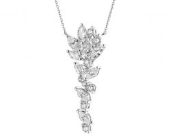 Naszyjnik z białego złota z diamentami - 1,63 ct - próba 750. Białe naszyjniki Apart, z diamentem, złote. Za 29,990.00 zł.