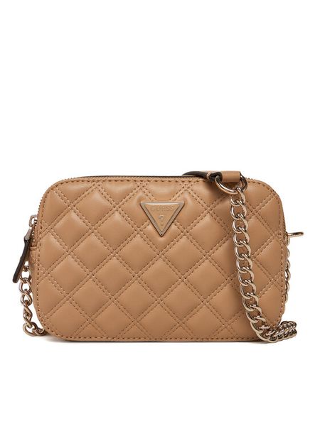 Guess Torebka HWQG96 73140 Beżowy. Brązowe torebki klasyczne Guess, z aplikacjami, ze skóry, bez dodatków. Za 359.99 zł.