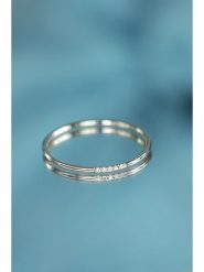 DIAMANTA Złoty pierścionek "Alliance Humilité" z diamentami rozmiar: 56. Szare pierścionki DIAMANTA, z diamentem, złote. Za 817.99 zł.