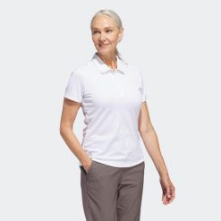Koszulka polo do golfa damska ADIDAS. Koszulki polo Adidas, m, bez wzorów, bez kołnierzyka, bez ramiączek. Za 209.99 zł.