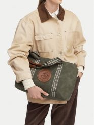 Beverly Hills Polo Club Torebka CWBEO-BHPC-L-007-10 Khaki. Brązowe torebki klasyczne Beverly Hills Polo Club, bez wzorów, ze skóry, bez dodatków. Za 179.99 zł.