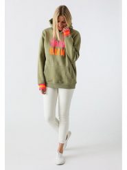 Zwillingsherz Bluza "Keira" w kolorze khaki rozmiar: S/M. Brązowe bluzy Zwillingsherz, m, bez wzorów, z bawełny, z kapturem. Za 202.95 zł.