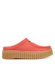 Clarks Klapki Torhill Mule 26181194 Koralowy. Pomarańczowe klapki Clarks, bez wzorów, ze skóry, bez obcasa. Za 239.99 zł.