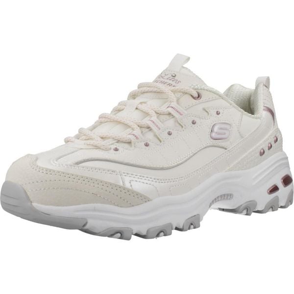 Buty SKECHERS DLITES Beżowy. Brązowe trekkingi Skechers, z materiału, trekkingowe. Za 327.90 zł.